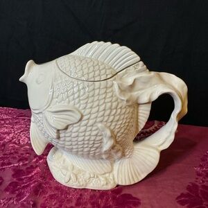 Ceramic fish pitcher